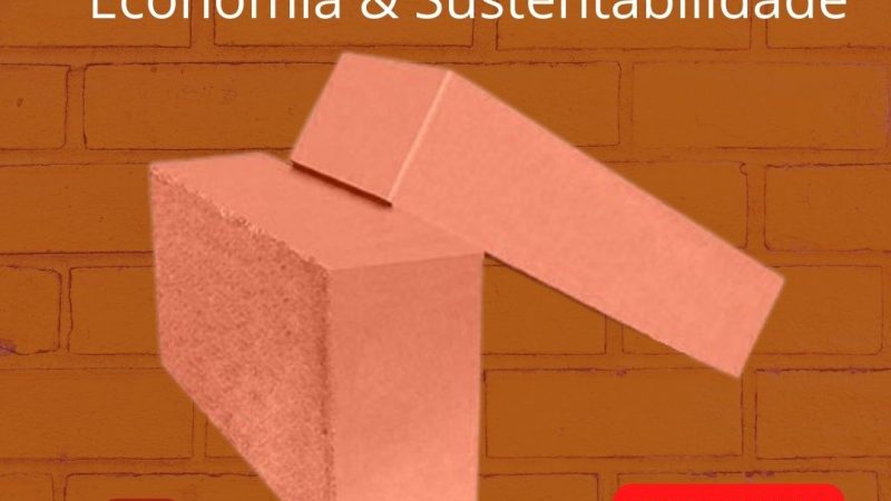 Tijolo cerâmico garante sustentabilidade e economia nas construções